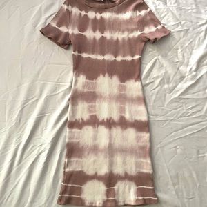 tie dye pink dress